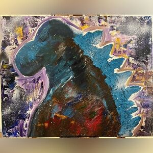 Godzilla Canvas Painting